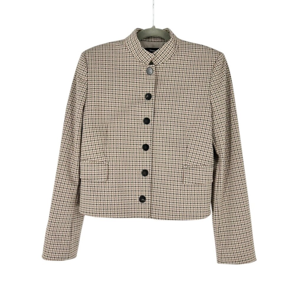 NWT Theory Utility Riding Jacket in Pattern Knit Multi - Picture 2 of 10